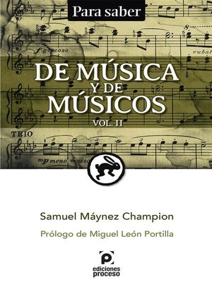 cover image of De música y de músicos Volume II